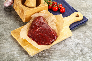 Raw beef shouler for cooking