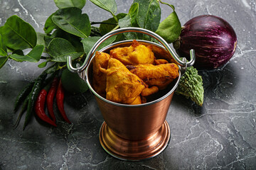 Indian cuisine - paneer pakora cheese