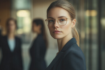 Fototapeta premium Successful young business woman