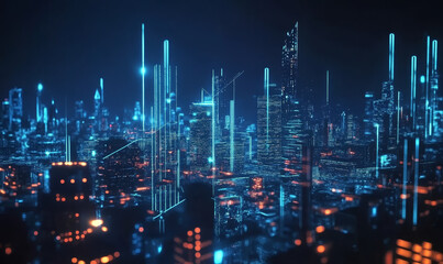 Fototapeta premium city lights