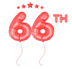 66 Anniversary Red Balloon