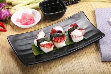 Japanese cuisine - sushi with octopus