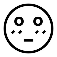 Fototapeta premium Emoticon Thin Style