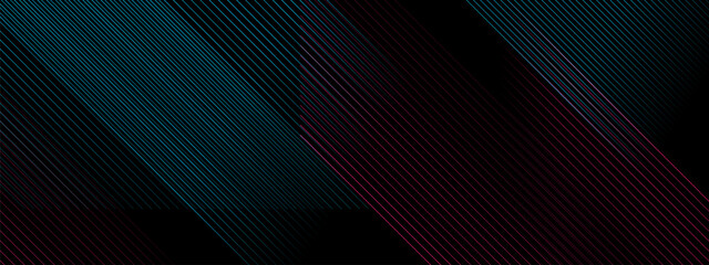 Blue purple minimal lines abstract futuristic tech background. Vector digital art banner design