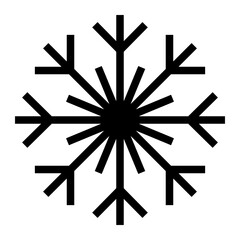 Snowflake Icon, Winter Snow Christmas Single Icon in Outline Style. Editable Stroke