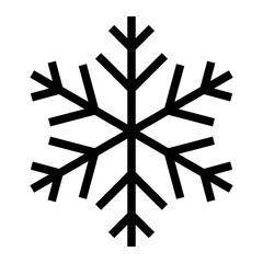 Snowflake Icon, Winter Snow Christmas Single Icon in Outline Style. Editable Stroke