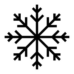 Snowflake Icon, Winter Snow Christmas Single Icon in Outline Style. Editable Stroke