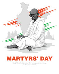 Happy Martyrs' Day social media post banner template
