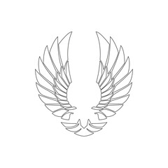 Obraz premium Angel wings illustration vector clipart