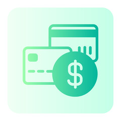 Money Card gradient icon