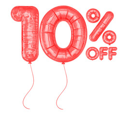 10 Percent Red Balloon Discount Offer