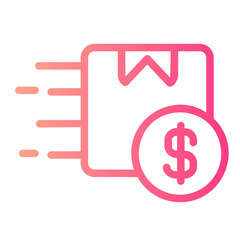 Delivery gradient icon