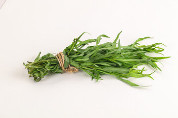 Green estragon branches for cooking