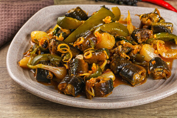 Roasted eel with lemongrass and sauce