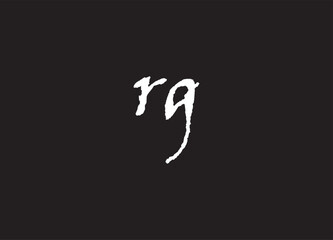 RG letter logo and initial logo design