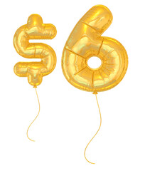 6 Dollar Gold Balloon