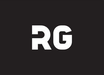 RG letter logo and initial logo design