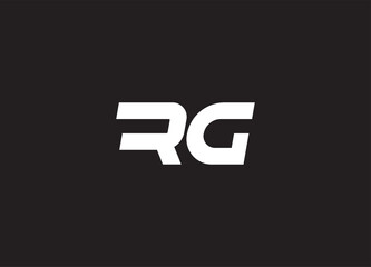 RG letter logo and initial logo design