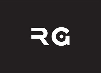 RG letter logo and initial logo design
