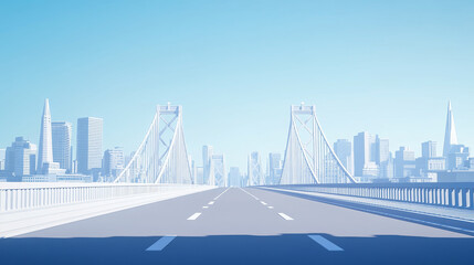 Fototapeta premium landscape with city