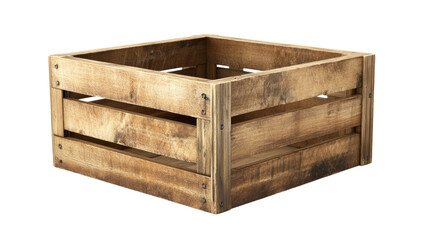Rustic Wooden Crate for Storage and Organization in Home Decor, Farmhouse Style, Shabby Chic, Ideal for Crafts, Gifts, and Household Items in Vintage Aesthetic