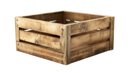 Rustic Wooden Crate for Storage and Organization in Home Decor, Farmhouse Style, Shabby Chic, Ideal for Crafts, Gifts, and Household Items in Vintage Aesthetic