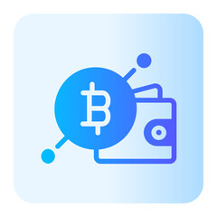 crypto wallet gradient icon