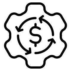 Benefit system Line Icon