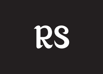 RS letter logo and initial logo design