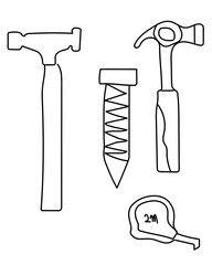 Hammer, Screw, Tape vector tools are essential digital resources for architects, engineers, and designers tools typically use vector graphics to create precise,scalable illustrations.