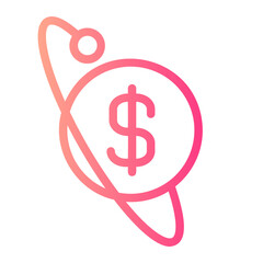 Pay gradient icon