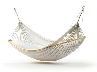 Cradle Line Illustration: Panoramic White Background Baby Cradle Line Graphic Design