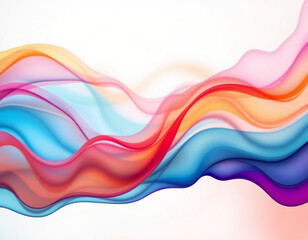 Fototapeta premium Abstract colorful wave background Time as an abstract flow, vibrant complementary colors, soft diffused light, subtle illumination, balanced tones, contrasting colors