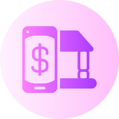 Online Banking gradient icon