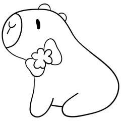 Groovy St. Patrick's Day Capybara