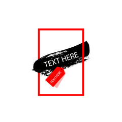 Abstract vector illustration with shape speech talking cloud of red color. Quote vector geometric origami speech bubble background and place for message sign on white background.
