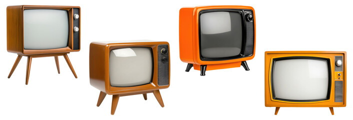 PNG retro television set