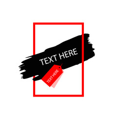 Abstract vector illustration with shape speech talking cloud of red color. Quote vector geometric origami speech bubble background and place for message sign on white background.
