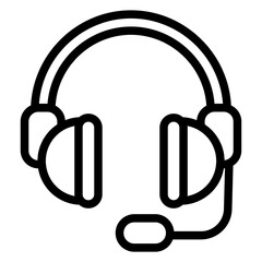 Headphone Line Icon