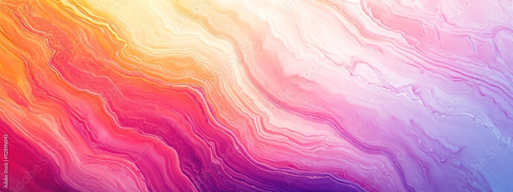 Poster A vibrant abstract gradient with flowing colors creating a soothing visual effect.