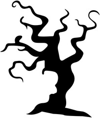 Fototapeta premium Halloween Scary Tree icon 