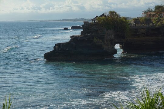 Batu bolong temple in Tanah Lot, Tabanan regency, Bali
