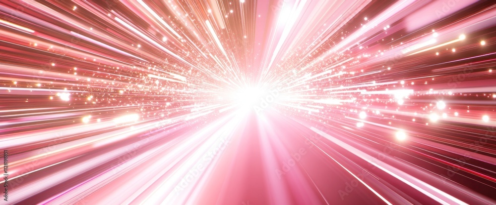 Poster a burst of light radiating outward, creating a dynamic and energetic visual effect.