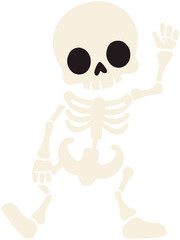 Cartoon Spooky Skeleton