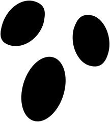 Black Halloween Ghost Face
