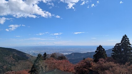 view from Ooyama mountain with Enoshima, Miura peninsula