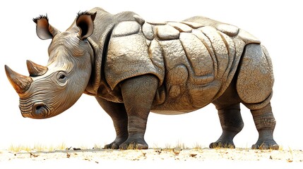 Obraz premium Majestic White Rhinoceros Wildlife Animal African Safari Nature Photography