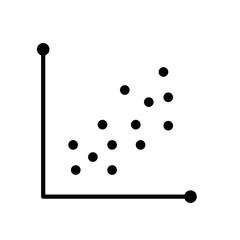 Correlation icon vector 