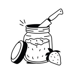 Sweet and fruity jam, perfect for spreading on toast