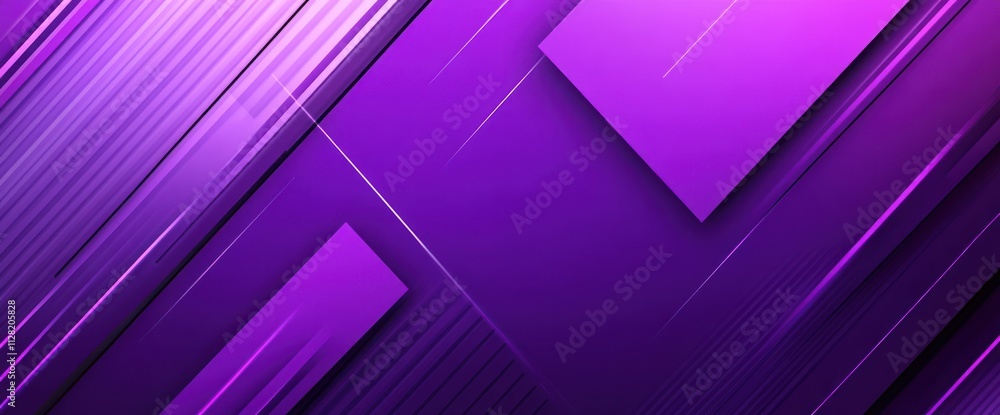 Poster abstract purple geometric background with lines and shapes for design purposes.